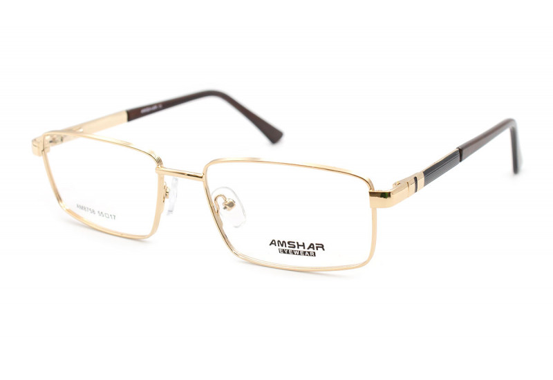 Металлические мужские очки для зрения Amshar 8758